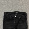 AMIRI CORE APPLIQUE BLACK LEATHER JEANS