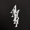 AMIRI LETTER LOGO HOODIE BLACK