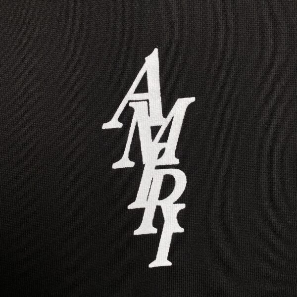AMIRI LETTER LOGO HOODIE BLACK