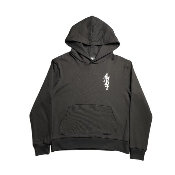 AMIRI LETTER LOGO HOODIE BLACK