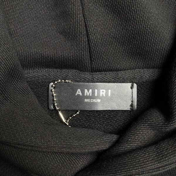 AMIRI LETTER LOGO HOODIE BLACK