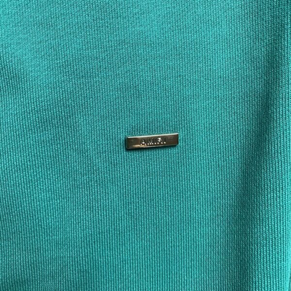 AMIRI LETTER LOGO HOODIE CERULEAN