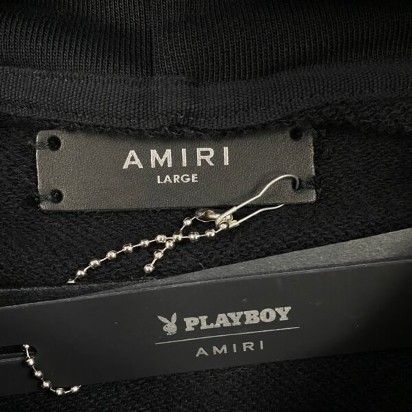 AMIRI PLAYBOY LOGO HOODIE BLACK YELLOW