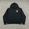 AMIRI PLAYBOY LOGO HOODIE BLACK YELLOW