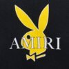 AMIRI PLAYBOY LOGO HOODIE BLACK YELLOW