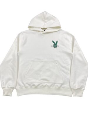 AMIRI PLAYBOY LOGO HOODIE WHITE GREEN