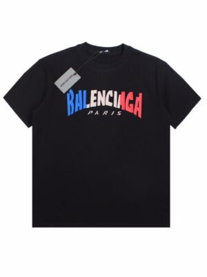 BALENCIAGA FRANCE GRADIENT LOGO T-SHIRT