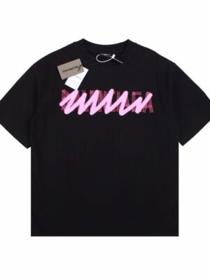BALENCIAGA GRAFFITI LOGO T-SHIRT BLACK