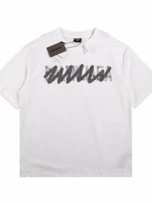 BALENCIAGA GRAFFITI LOGO T-SHIRT WHITE