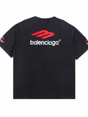 BALENCIAGA LOGO GRAPHIC T-SHIRT BLACK - Prime Reps