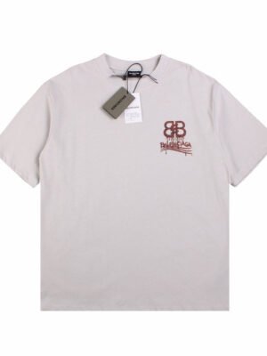 BALENCIAGA LOGO T-SHIRT GRAY