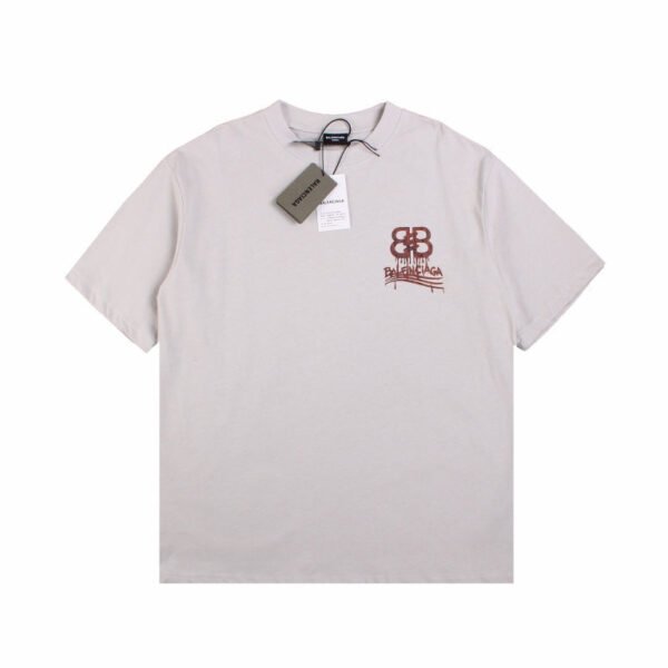 BALENCIAGA LOGO T-SHIRT GRAY