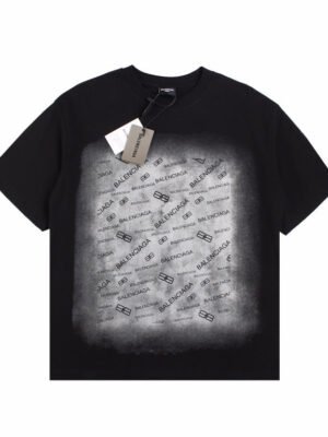 BALENCIAGA SPRAY LOGO T-SHIRT BLACK