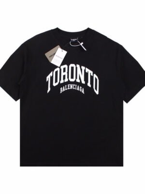 BALENCIAGA TORONTO LOGO T-SHIRT BLACK