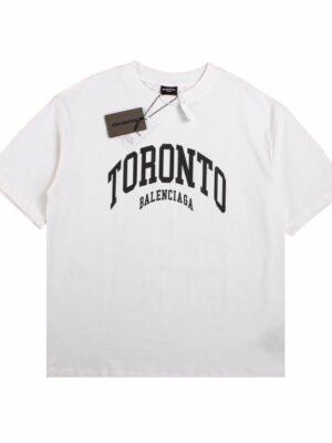 BALENCIAGA TORONTO LOGO T-SHIRT WHITE