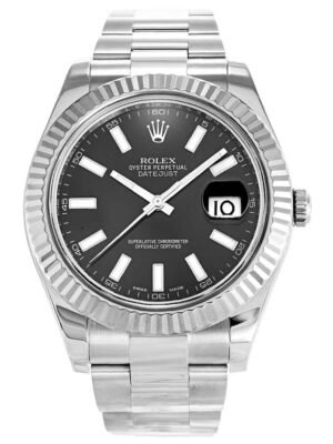 Rolex Datejust II Black 116334 Mens 41MM