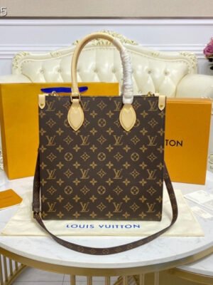LV Sac Plat PM Monogram Canvas For Women, Women¡¯s Handbags, Shoulder And Crossbody Bags 11.8in/30cm LV M45848