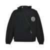 CHROME HEARTS ASYMMETRICAL ZIP HOODIE BLACK