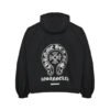 CHROME HEARTS ASYMMETRICAL ZIP HOODIE BLACK