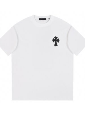 CHROME HEARTS BLACK CROSS T-SHIRT WHITE