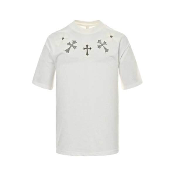 CHROME_HEARTS_CROSS_PATCH_COLLAR_T-SHIRT_WHITE_-_Prime_Reps CHROME HEARTS CROSS PATCH COLLAR T-SHIRT WHITE
