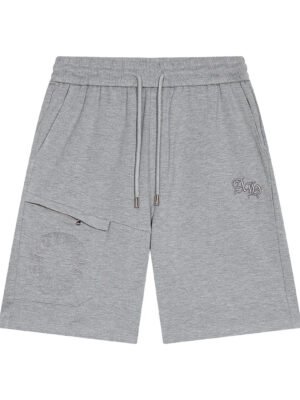 CHROME HEARTS HORSE SHOE LOGO SHORTS GREY