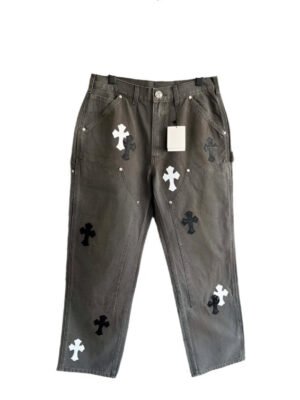 CHROME HEARTS JEANS BROWN