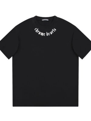 CHROME HEARTS LOGO COLLAR T-SHIRT BLACK