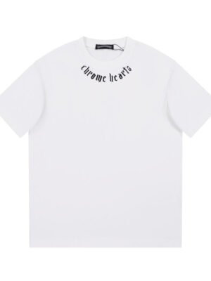 CHROME HEARTS LOGO COLLAR T-SHIRT WHITE