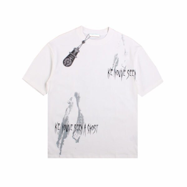 CHROME HEARTS "LOOKING LIKE A GHOST" T-SHIRT WHITE