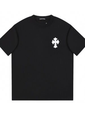 CHROME HEARTS WHITE CROSS T-SHIRT BLACK
