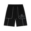 CHROME HEARTS WHITE EMBROIDERY SHORTS BLACK
