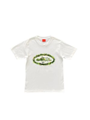 CORTEIZ GRASS ROUND TEE WHITE