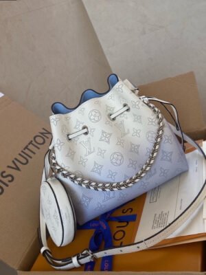 LV Bella Bucket Bag Light Blue For Women,  Shoulder And Crossbody Bags 7.5in/19cm LV M57856