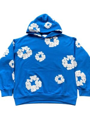 DENIM TEARS COTTON WREATH HOODIE AZURE BLUE