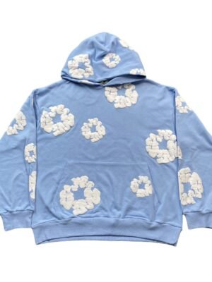 DENIM TEARS COTTON WREATH HOODIE BABY BLUE