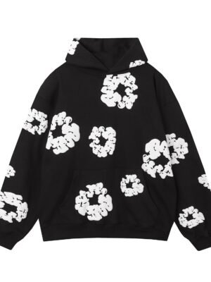 DENIM TEARS COTTON WREATH HOODIE BLACK