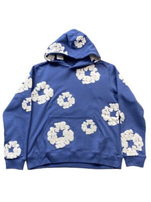 DENIM TEARS COTTON WREATH HOODIE BLUE