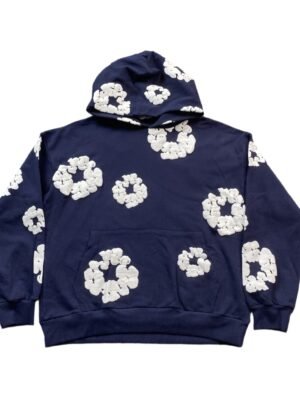 DENIM TEARS COTTON WREATH HOODIE NAVY