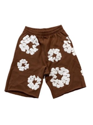 DENIM TEARS COTTON WREATH SHORTS BROWN