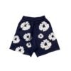 DENIM TEARS COTTON WREATH SHORTS NAVY