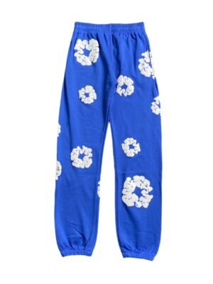 DENIM TEARS COTTON WREATH SWEATPANTS DEEP BLUE
