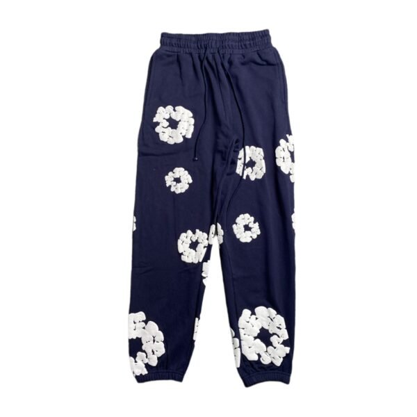 DENIM TEARS COTTON WREATH SWEATPANTS NAVY