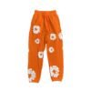 DENIM TEARS COTTON WREATH SWEATPANTS ORANGE