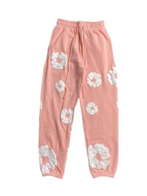 DENIM TEARS COTTON WREATH SWEATPANTS PEACH