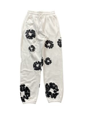 DENIM TEARS COTTON WREATH SWEATPANTS WHITE