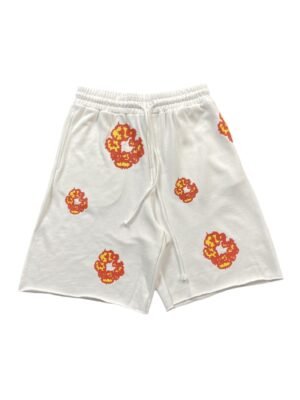 DENIM TEARS x OFFSET COTTON WREATH SHORTS WHITE