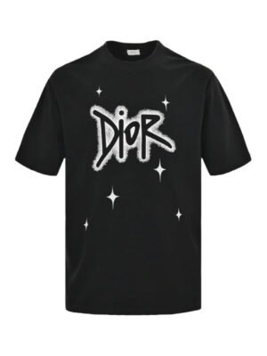 DIOR STAR GRAPHIC T-SHIRT BLACK