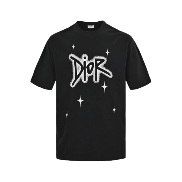 DIOR STAR GRAPHIC T-SHIRT BLACK