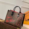 LV Onthego MM Fall In Love Monogram Canvas For Women, Women¡¯s Handbags, Shoulder Bags 13.8in/35cm LV M45888